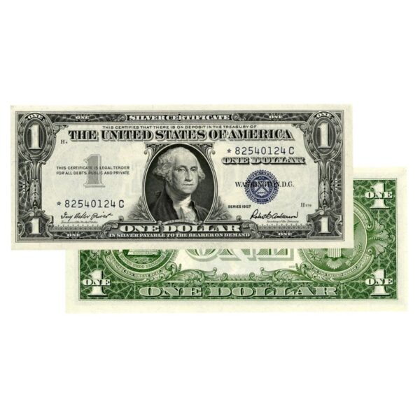 $1 - 1957 Blue Seal Silver Certificate Star Note - Uncirculated