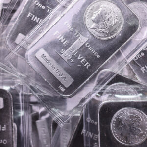 1 OZT Generic Silver Bars, .999+ Silver