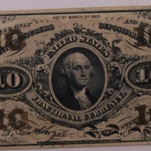 10 Cent, Fractional Currency., PCGS CU-64., Affordable Currency., STORE SALE #035169