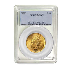 $10 Indian Gold Eagle MS-62 PCGS Random Year (1907-1933)