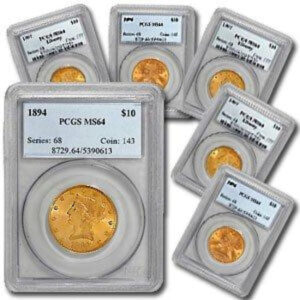 $10 Liberty Gold Eagle MS-64 PCGS Random Year (1838-1907)