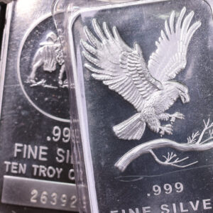 10 OZT Generic Silver Bars, .999+ Silver