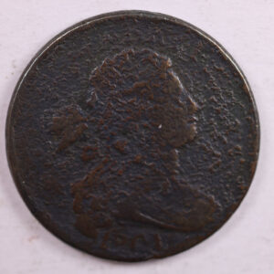 1801 Draped Bust., Large Cent., Very Good Details Coin., Store Sale #CT0014