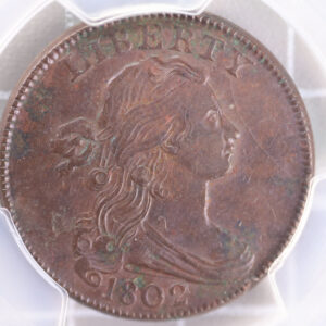 1802 Draped Bust Large Cent, Great Eye Appeal, PCGS VF-35. Excellent! Store#230725011
