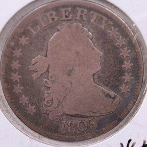 1805 Bust Silver Quarter., Fine Circulated Coin., Store#1045