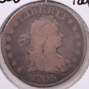1806 Bust Silver Quarter., Fine Circulated Coin., Store#1046