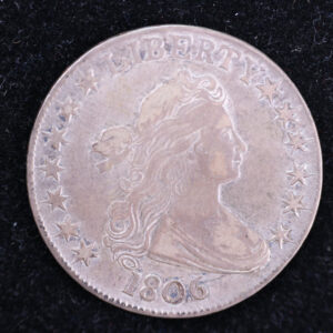 1806 Draped Bust Half Dollar, Affordable Collectible Coin. Store #230804104