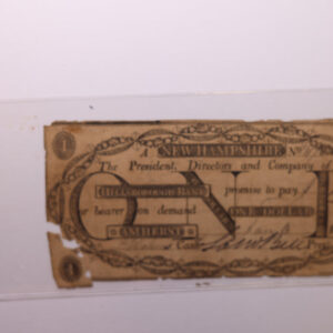 1807 $1., HILLSBOROUGH Bank, New Hampshire., Obsolete Currency., Store #NH001.