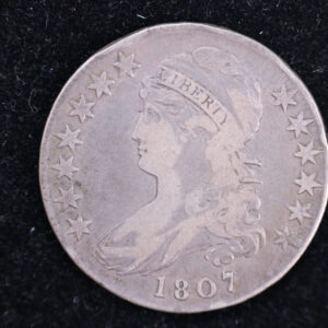 1807 Cap Bust Half Dollar, Affordable Collectible Coin. Store #230804105