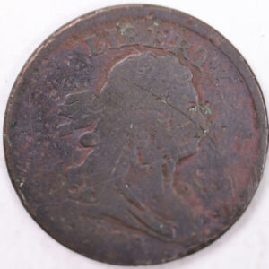 1808/7 Draped Bust Half Cent, Very Good Circulated Coin. Store #B808.02
