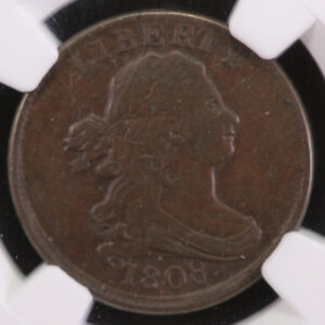 1808 Half Cent.. Affordable Collectible Coins. Store #120611