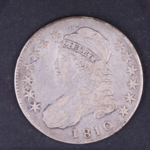 1810 Cap Bust Half Dollar. Very Fine Circulated Coin. Store #10505
