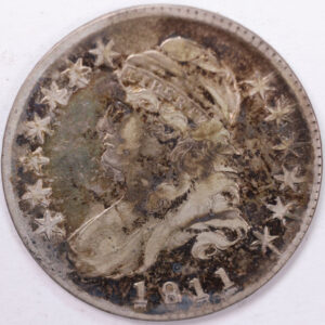 1811 Cap Bust Half Dollar, Very Fine Circulated Coin, Store #H811.01