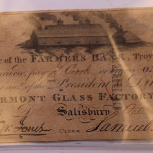 1814 $1.75., Vermont Glass Company., Obsolete Currency., #18347