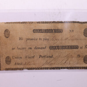 1814 $2, Union Wharf., Portland, MASS., Store #18593