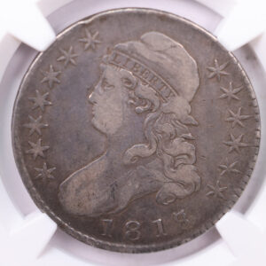 1818/7 50 Cent, Cap Bust Half Dollar., 'Over Date'., NGC Fine-12., Store #1750