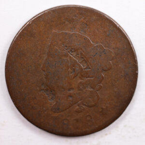 1818 Matron Head., Large Cent., About Good Detailed Coin., Store Sale #CT0022