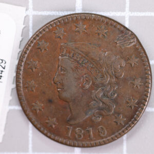 1819 Large Cent, Affordable Circulated Coin, Store Sale #14429