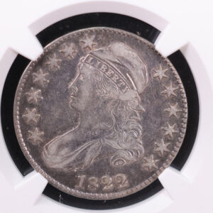 1822 Cap Bust Half Dollar., NGC Graded VF-35. Store #30016
