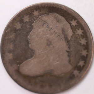1825 Cap Bust Silver Dime, Extra Fine+ Circulated Coin, Store #d825.01