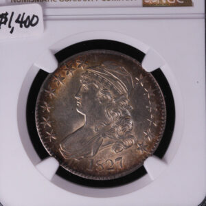 1827 Capped Bust Half Dollar. Choice Bold Graded NGC MS61. #00963
