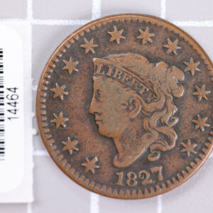 1827 Large Cent, Affordable Circulated Coin, Store Sale #14463
