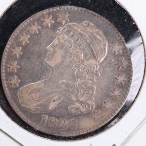 1828 Cap Bust Half Dollar, Affordable Collectible Coin. Store #230808054