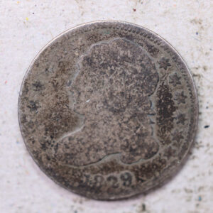 1829 Cap Bust Silver Dime., Good., Circulated Coin., Store #1481