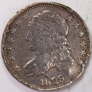 1829 Cap Bust Silver Dime, Very Fine Circulated Coin, Store #d829.01
