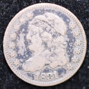 1831 Cap Bust Half Dime., Circulated Coin. Large Affordable Sale #02125