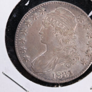 1831 Cap Bust Half Dollar, Affordable Collectible Coin. Store #230808060