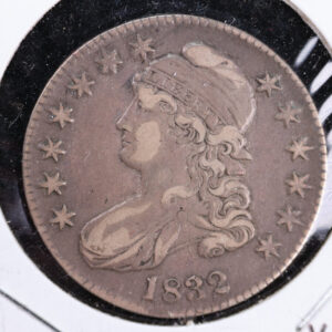 1832 Cap Bust Half Dollar, Affordable Collectible Coin. Store #230808064