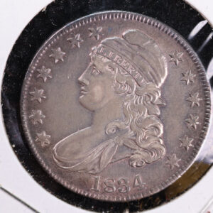 1834 Cap Bust Half Dollar, Affordable Collectible Coin. Store #230808076