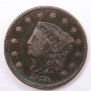1835 Matron Head., Large Cent., Very Fine Details., Circulated Coin., Store Sale #CT0034
