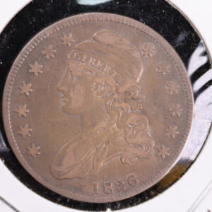 1836 Cap Bust Half Dollar, Affordable Collectible Coin. Store #230808086