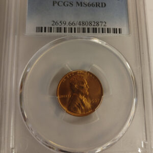 1837 Lincoln Cent, PCSG Graded MS66RD Store #SC937.01