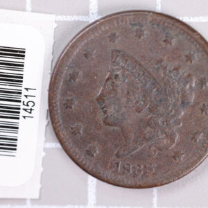 1838 Large Cent, Affordable Circulated Coin, Store Sale #14511