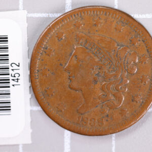 1838 Large Cent, Affordable Circulated Coin, Store Sale #14512