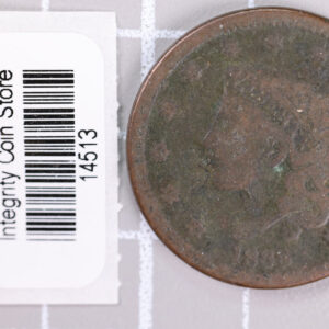 1838 Large Cent, Affordable Circulated Coin, Store Sale #14513
