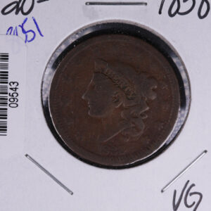 1838 Liberty Head Large Cent. Affordable Collectible Coin. Store # 09543