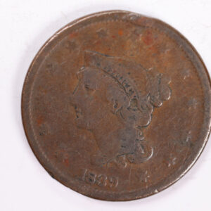 1839 Large Cent., Very Good Circulated Coin., Store Sale #1990