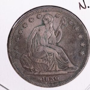 1839 Seated Liberty Half Dollar, No Drape, Extra Fine. Store #230804127