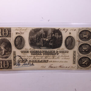1840 $10., CHESAPEAKE & OHIO CANAL CO., STORE #18436