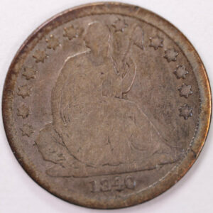 1840-O Seated Liberty Silver Dime, Very Good Circulated Coin, Store #d840N01