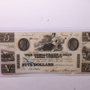 1841 $5., CHESAPEAKE & OHIO CANAL CO., STORE #18435