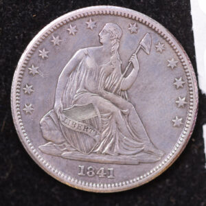 1841 Seated Liberty Half Dollar, Choice Eye Appeal, AU-55, Store #14119