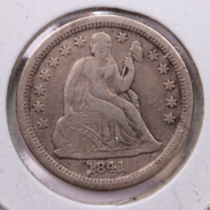 1841 Seated Liberty Silver Dime., Extra Fine., Store Sale #19000
