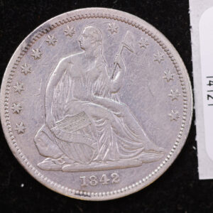 1842 Seated Liberty Half Dollar, Choice Eye Appeal, AU, Store #14121