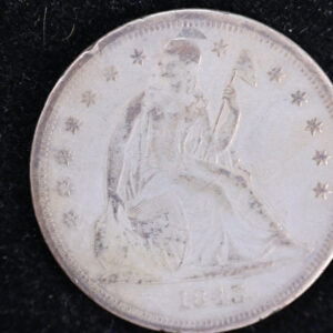 1843 Liberty Seated Silver Dollar, VF Details No Motto. Store #23080403