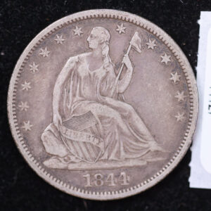1844-O Liberty Seated Half Dollar, Affordable Circulated Coin. Store #14127